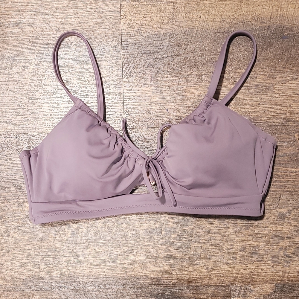 Shade & Shore Mauve Lavender Bikini Top